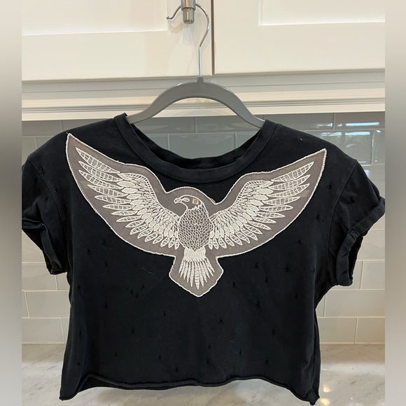 Emma & Sam Tops - Emma & Sam distressed crop top